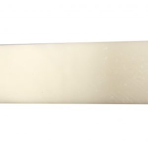 PLASTIC, WHITE, 1/2 X 2 X 6