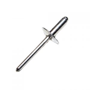 RIVET, 3/16",  LARGE FLANGE, LONG SHANK, ALUM