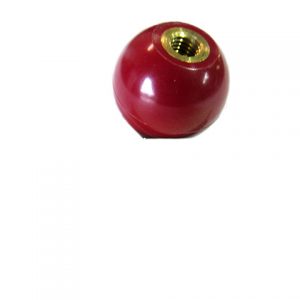 KNOB, 1" 1/4-28X7/16 BALL RED