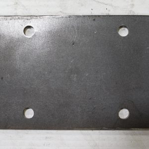 PLATE, CASTER MOUNT BUMPER CAR, 6.25" X 4" X .1875"