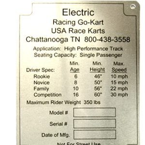 DATA PLATE LIGHTINING